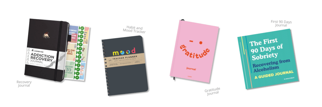 Journals and trackers for sobriety gifts for sober friend sober gift ideas